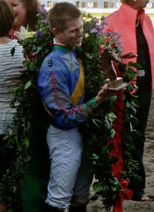 Billy Antongergi with winning wreath